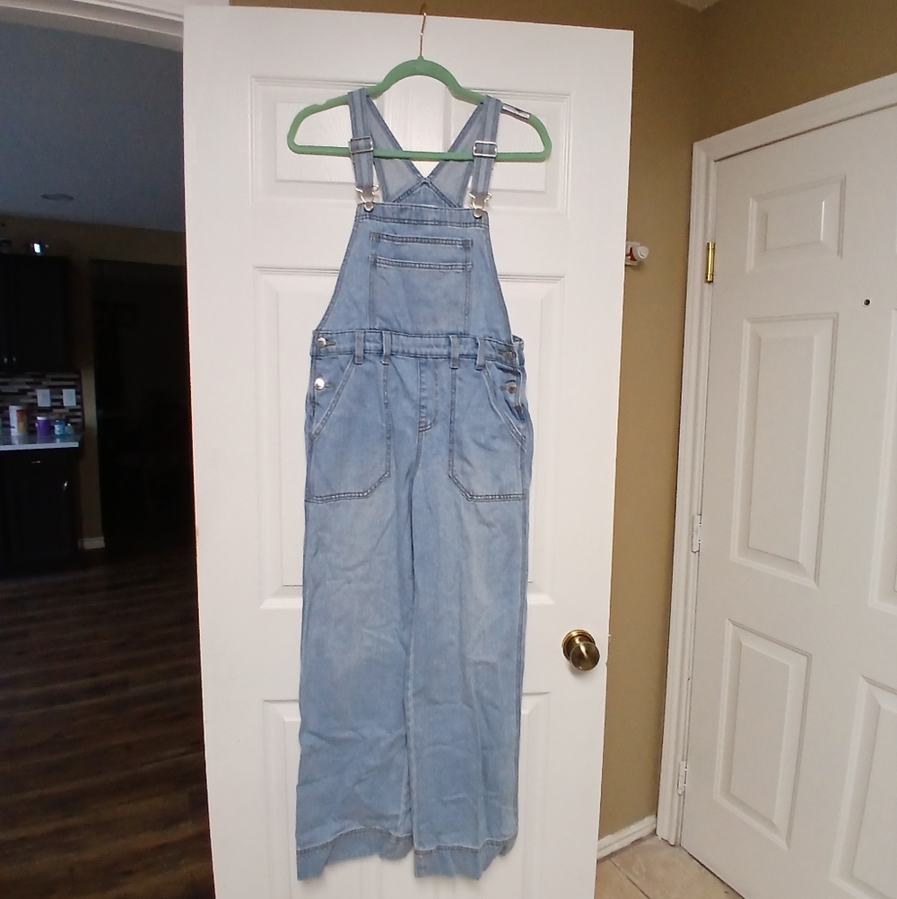 🖤Universal Thread Women's Light Blue Jeans Overalls - Size 0 - Picture 3 of 7